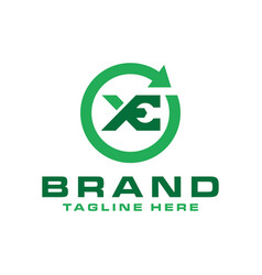 Car Parts Logo With The Letter Xe