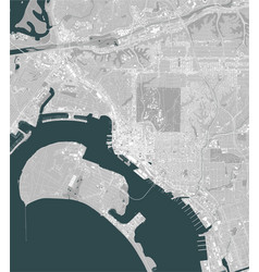 Map City San Diego California Usa