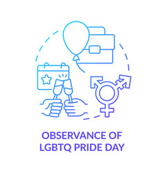 Observance Of Lgbtq Pride Day Blue Gradient