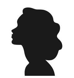 Woman Profile Silhouette Of A Young