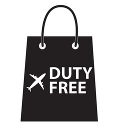 Duty Free Shopping Icon On White Background