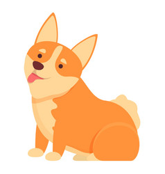 Funny Corgi Icon Cartoon Dog Animal