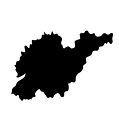 Province Shandong Map Silhouette