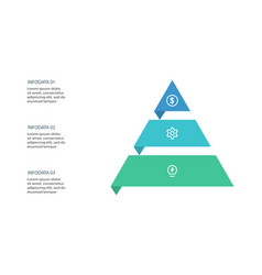 Pyramid With 3 Elements Infographic Template