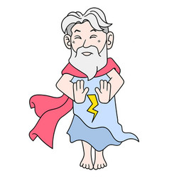 Zeus God Old Man Controlling Power