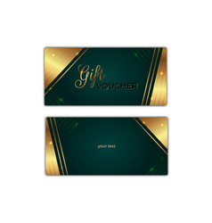 Gift Voucher Template Luxury Green Certificate