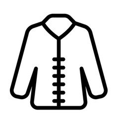 Coat Thick Line Icon