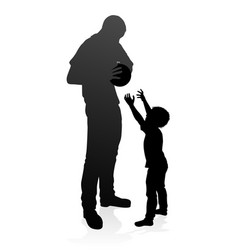 Father And Son Family Silhouette