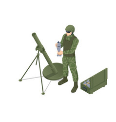 Isometric Special Forces Soldier Police Swat Team