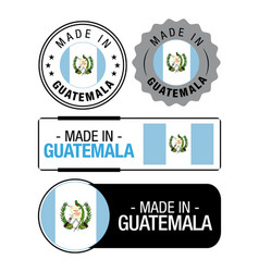 Set Of Made In Guatemala Labels Logo