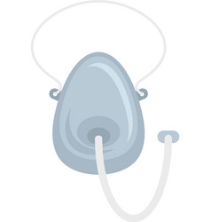 Anesthesia Face Mask Icon Flat Isolated