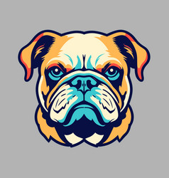 Artistic Bulldog Portrait Art