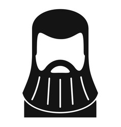 Style Portrait Beard Icon Simple Man Funny