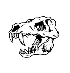 t rex skull cartoon