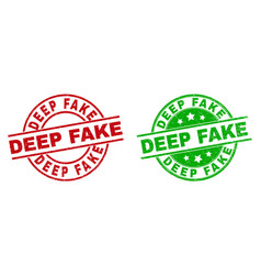 Deep Fake Round Badges Using Unclean Surface