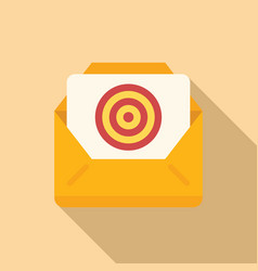 Mail Target Icon Flat Hunter Group