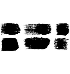 Black Paint Brush Stroke Set Ink Brush Strokes