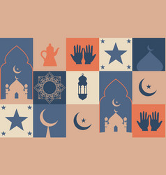 Ramadan Kareem Islamic Greeting Card Template