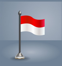 State Table Flag Of Indonesia