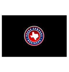 Texas Map Company Emblem Logo Design