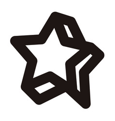 Isolated Star Shape Sketch Icon