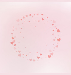 Red Heart Love Confettis Valentines Day Frame Ex