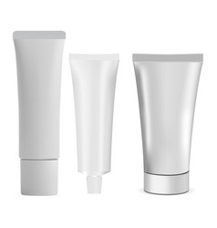 Cosmetic Cream Tube Mockup White Plastic Container