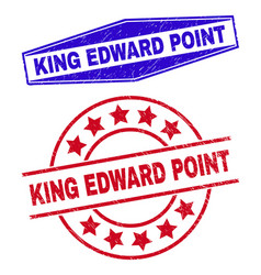 King Edward Point Textured Watermarks In Circle