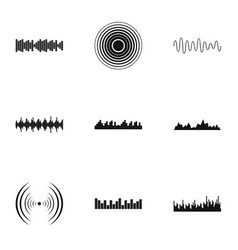 Knock Icons Set Simple Style