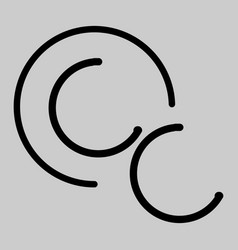 Cc Monogram Logo Letter Linked Circle Simple