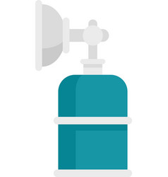 Anesthesia Mask Bottle Icon Flat Isolated