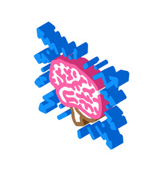 Brainstorm Brain Isometric Icon