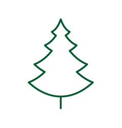 Continuous One Line Drawing Of Christmas Tree