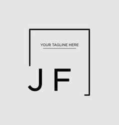 Design Minimalist Square Logo Jf