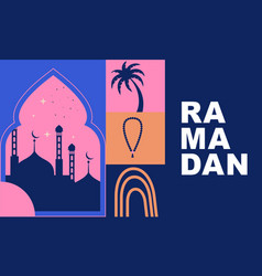 Ramadan Kareem Islamic Greeting Card Template