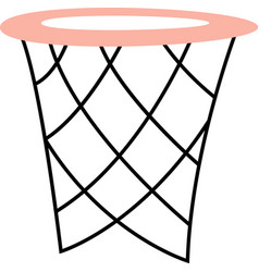 Basketball Basket Doodle