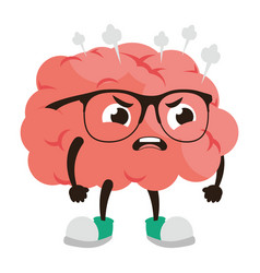 Cartoon Brain Angry