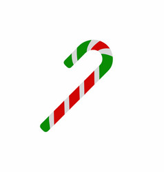 Christmas Cane Clipart Red Green Design