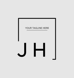 Design Minimalist Square Logo Jh