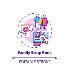 Family Scrap Book Concept Icon