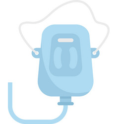 Plastic Anesthesia Mask Icon Flat Isolated