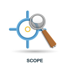 Scope Icon 3d From Performance Collection