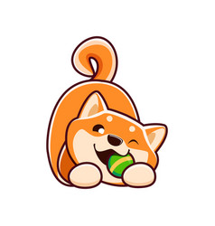 Cartoon Kawaii Cute Pet Shiba Inu Dog Gnaw Ball