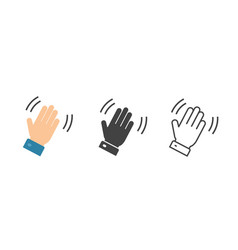 Hand Wave Icon Motion Sensor Gesture