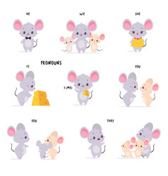 Little Mouse And English Subject Pronoun For