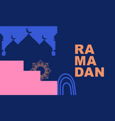 Ramadan Kareem Islamic Greeting Card Template