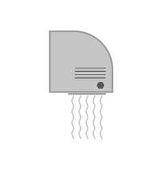 Electric Hand Dryer Toilet Line Icon