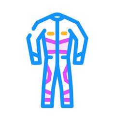 One Piece Suit Motorcycle Color Icon