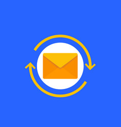 Resend Mail Icon Flat