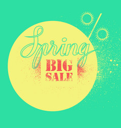 Spring Big Sale Calligraphic Stencil Poster